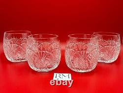 Waterford Crystal SEAHORSE Double Old Fashioned Glasses Set of 4 NWOT