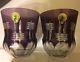 Waterford Crystal SIMPLY LILAC Double Old Fashioned Glasses NEW IN BOX! Mint
