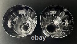 Waterford Crystal SIMPLY LILAC Double Old-Fashioned Glasses Set of Two