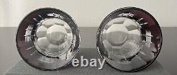 Waterford Crystal SIMPLY LILAC Double Old-Fashioned Glasses Set of Two