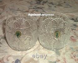 Waterford Crystal Seahorse Double Old Fashioned Set of Two NEW in Box