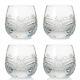 Waterford Crystal Seahorse Nouveau Set of Four 8 oz Double Old Fashioned Glasses