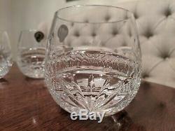 Waterford Crystal Seahorse Nouveau set 4 DOF Double Old Fashioned Glasses