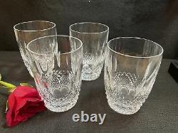 Waterford Crystal Set Of 2 Colleen Double Old Fashioned Tumblers Glasses 4 3/8