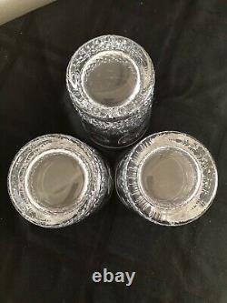 Waterford Crystal Set Of 3 Colleen Double Old Fashioned Tumblers Glasses 4 3/8