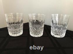 Waterford Crystal Set Of 3 Colleen Double Old Fashioned Tumblers Glasses 4 3/8