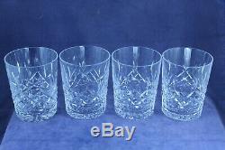 Waterford Crystal Set of 4 LISMORE 4 Double Old Fashioned 12 oz Glasses