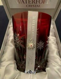 Waterford Crystal Snowflake Wishes Joy Double Old Fashioned Prestige Edition