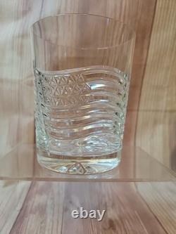 Waterford Crystal Spirit of America Double Old Fashioned Glass USA Flag RARE
