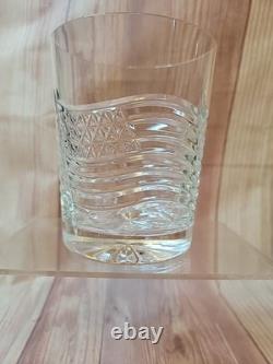Waterford Crystal Spirit of America Double Old Fashioned Glass USA Flag RARE