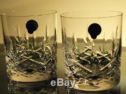 Waterford Crystal Sunset Whiskey Tumbler Pair Double Old Fashioned New