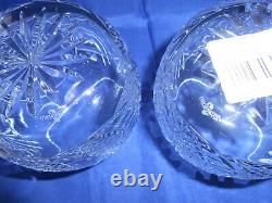 Waterford Crystal Vintage Seahorse Double Old Fashioned Glasses New Set of 2