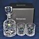 Waterford Crystal WOODMONT Decanter and 2 Double Old Fashioned Tumblers, NIB