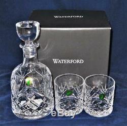 Waterford Crystal WOODMONT Decanter and 2 Double Old Fashioned Tumblers, NIB