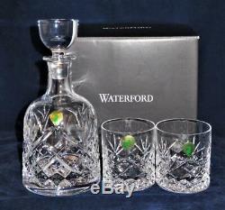 Waterford Crystal WOODMONT Decanter and 2 Double Old Fashioned Tumblers, NIB