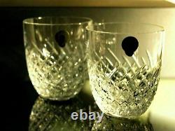 Waterford Crystal Wave Tumbler Pair Double Old Fashioned Brand New in Box