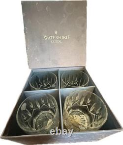 Waterford Crystal Westhampton DOF Tumblers Set of 4 NEW 1998 with Box & Sticker