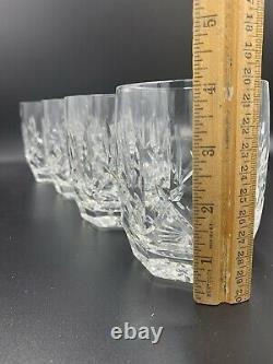 Waterford Crystal Westhampton Decanter 4 Double Old Fashioned Whiskey Glasses