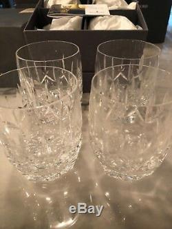 Waterford Crystal Westhampton Set of 4 Double Old Fashioned Whiskey Glasses Box