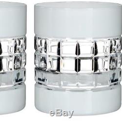 Waterford Crystal White DOF LONDON 2 Double Old Fashioned Tumblers NIB Free Ship