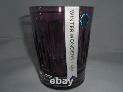 Waterford Crystal Winter Wonders Lilac Double Old Fashioned Glass Nib