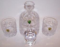 Waterford Crystal Woodmont Decanter & Pair Double Old Fashioned Glasses In Box