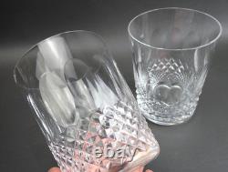 Waterford Cut Crystal 4 3/8 Double Old Fashioned DOF Whiskey Glasses Old Mark
