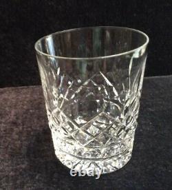 Waterford Cut Crystal Lismore Double Old Fashioned Glasses / Three