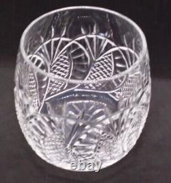 Waterford Cut Crystal Seahorse Double Old Fashioned DOF Cocktail Glass Retired