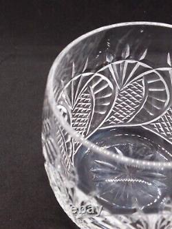 Waterford Cut Crystal Seahorse Double Old Fashioned DOF Cocktail Glass Retired