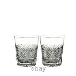Waterford Diamond Line Double Old Fashioned Set of 2