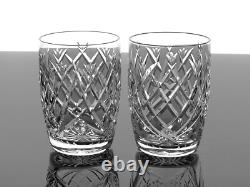 Waterford Donegal 12 Oz Crystal Double Old Fashioned Whiskey Glasses Set Of 3