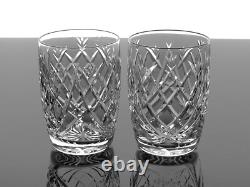 Waterford Donegal 12 Oz Crystal Double Old Fashioned Whiskey Glasses Set Of 3