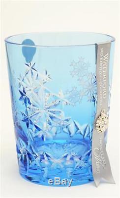 Waterford Double old Fashioned, Snowflake Wishes for Goodwill, Blue, 2013, NEW