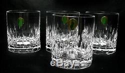 Waterford Esprit style Whiskey/Double Old Fashioned Glasses SET/4 NWT