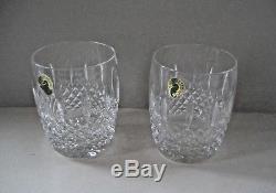 Waterford GLENMEDE Pair of Double Old Fashioned Glasses 114850 New Old Stock