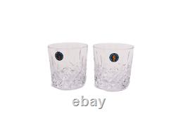 Waterford Giftology Lismore Set of 2 Lead Crystal Double Old Fashioned Glasses
