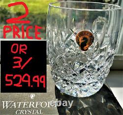 Waterford IRELAND ARAGLIN TRADITIONS Double Old Fashioned Glasses TAG BOX