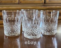 Waterford Ireland COLLEEN Double Old Fashioned 4 3/8 Crystal Cut Glass Set of 4