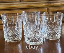 Waterford Ireland COLLEEN Double Old Fashioned 4 3/8 Crystal Cut Glass Set of 4