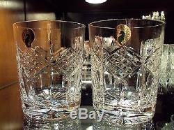 Waterford Irish Crystal Grainne Double Old Fashioned Whisky Tumblers (6) Ireland