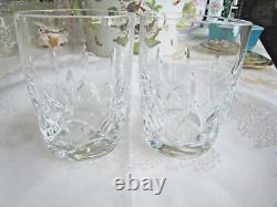Waterford Irish Crystal. Harper Pattern. Two 4 1/2 Double Old Fashioned Glasses