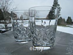 Waterford Irish Crystal. Harper Pattern. Two 4 1/2 Double Old Fashioned Glasses