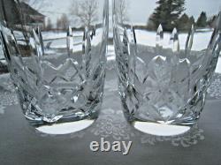 Waterford Irish Crystal. Harper Pattern. Two 4 1/2 Double Old Fashioned Glasses
