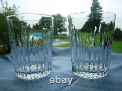 Waterford Irish Crystal. Two 4 3/8 Double Old Fashioned Whiskey Glasses. Eileen