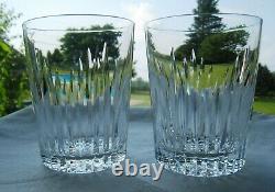 Waterford Irish Crystal. Two 4 3/8 Double Old Fashioned Whiskey Glasses. Eileen