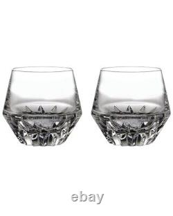 Waterford Irish Dogs Madra Tumbler Double Old Fashioned Crystal Glasses Set of 2