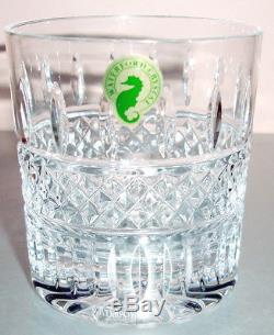 Waterford Irish Lace TUMBLER Double Old Fashioned Glasses Pair (2) Crystal New