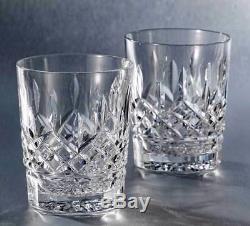 Waterford LISMORE DOUBLE OLD FASHIONED 12 OZ. (DOF) SET/2 NEW / BOX