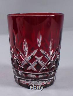 Waterford LISMORE RED Crystal Double Old-Fashioned Glass Multiple Available